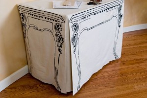 skirted table
