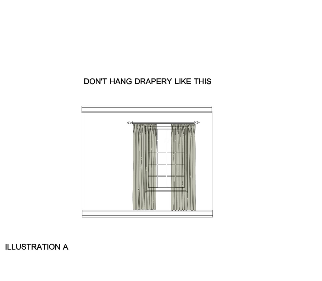 how to hang drapery panels