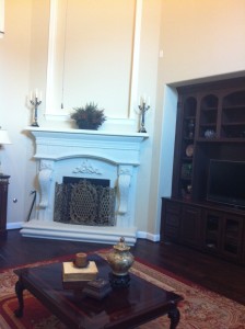 Before Shot Of Fireplace