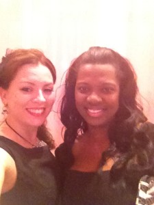 Aimee Chaison and Veronica Solomon at Fashion Week Houston