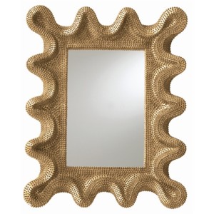 A contemporary spin on a baroque mirror