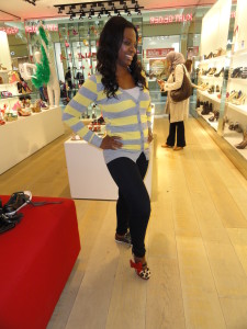 Shoe shopping in Manchester, England