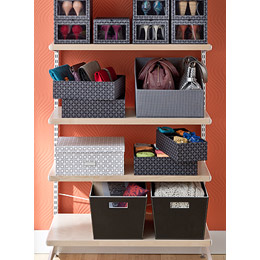 Milano closet system from The Container Store