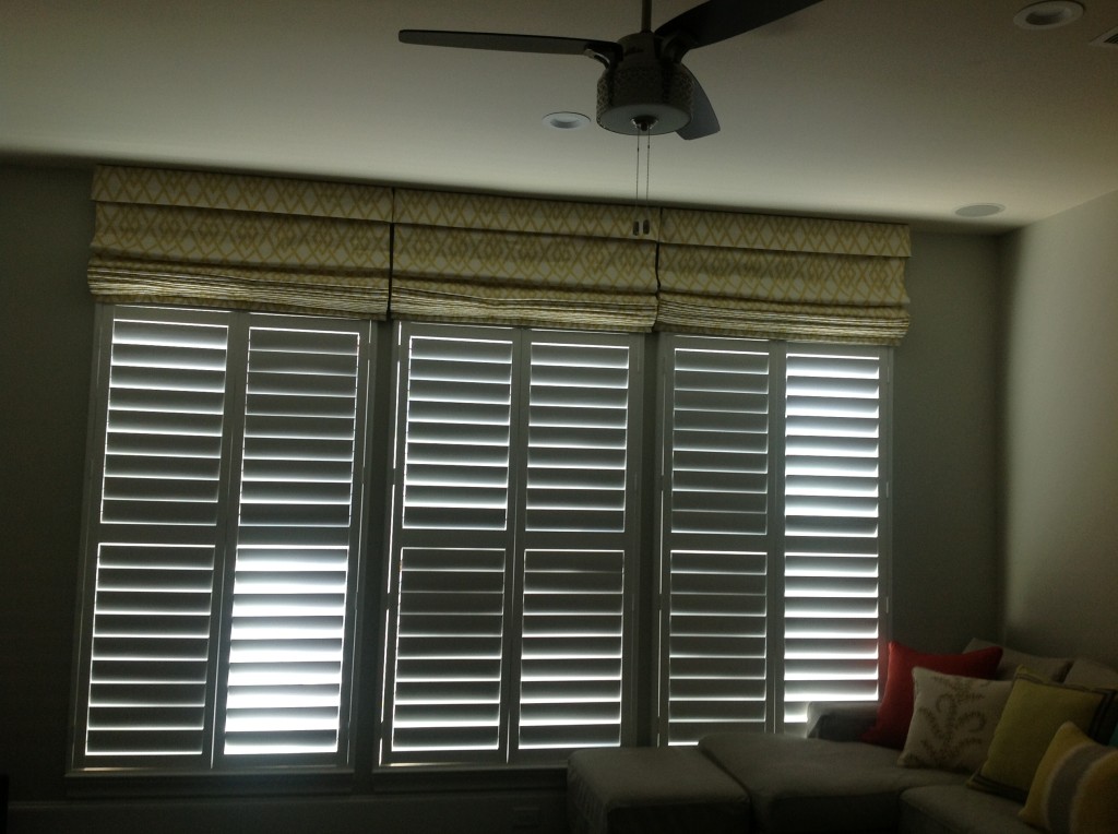 After Installing Roman Shades