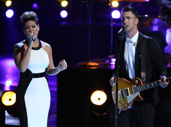 Tessanne Chin Performing with Adam Levine - The Voice