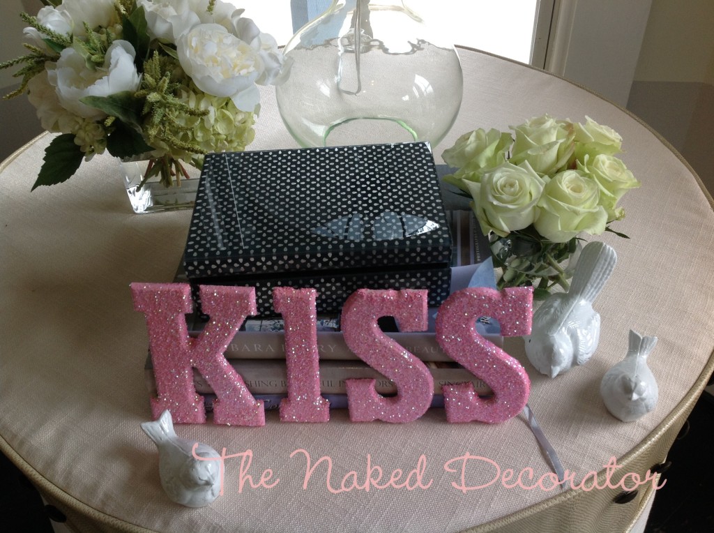 valentine's glitter letters