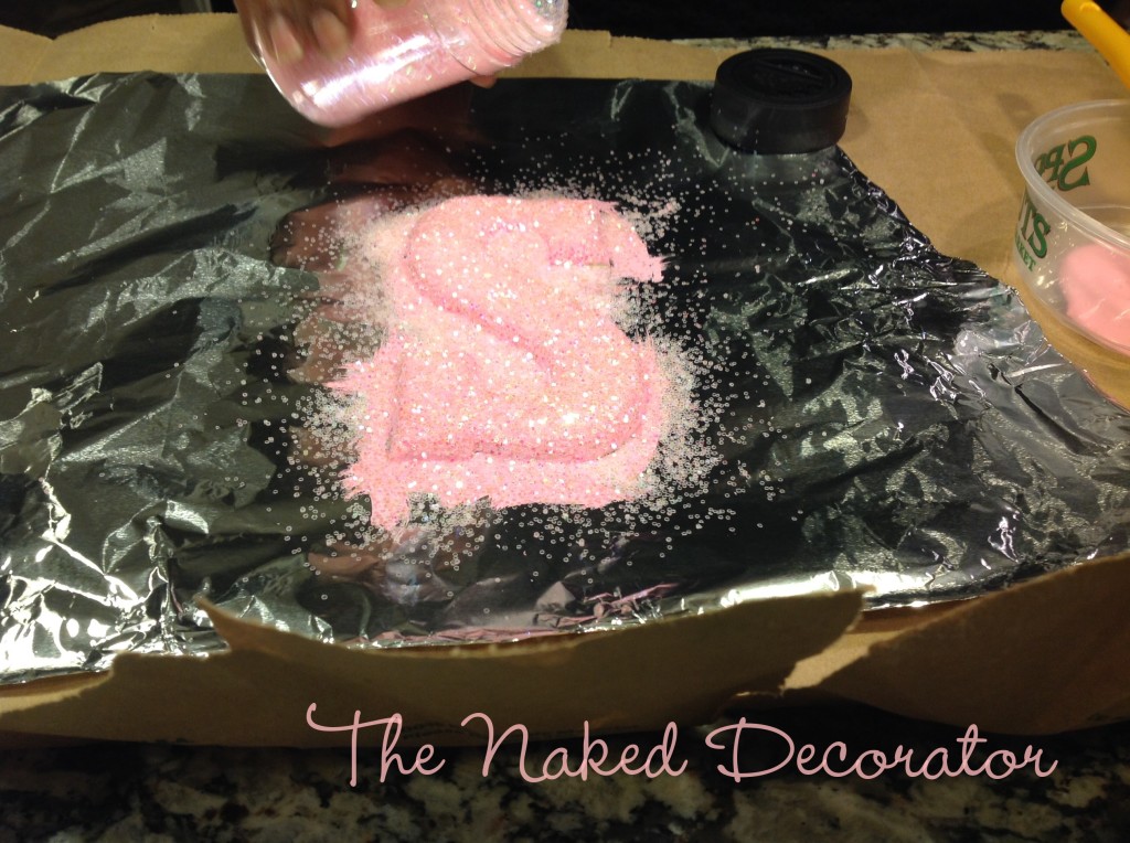 valentine's glitter letters