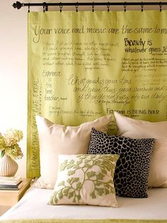 fake a headboard