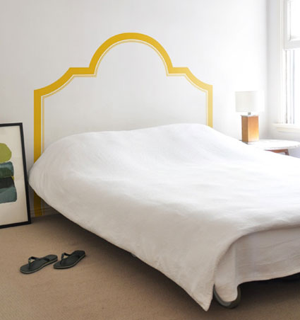 fake a headboard