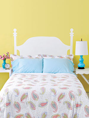 fake a headboard