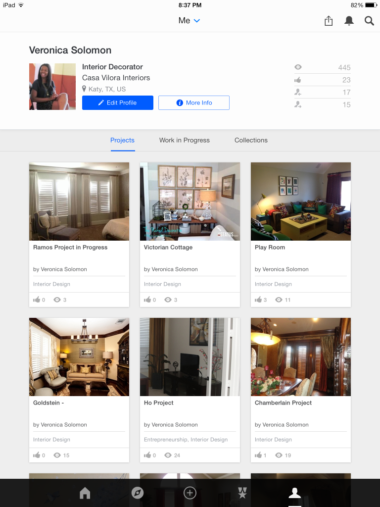 Behance profile
